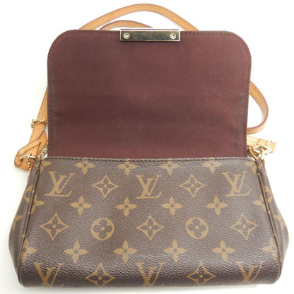 LOUIS VUITTON ルイヴィトン モノグラム フェイボリットPM M40717 ショルダーバッグ ブラウン/252662【中古】