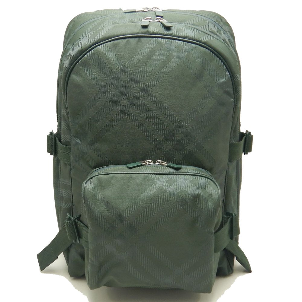 BURBERRY バーバリー 8080841 リュック・バックパック チェックジャカード ナイロン VINE/252742【中古】