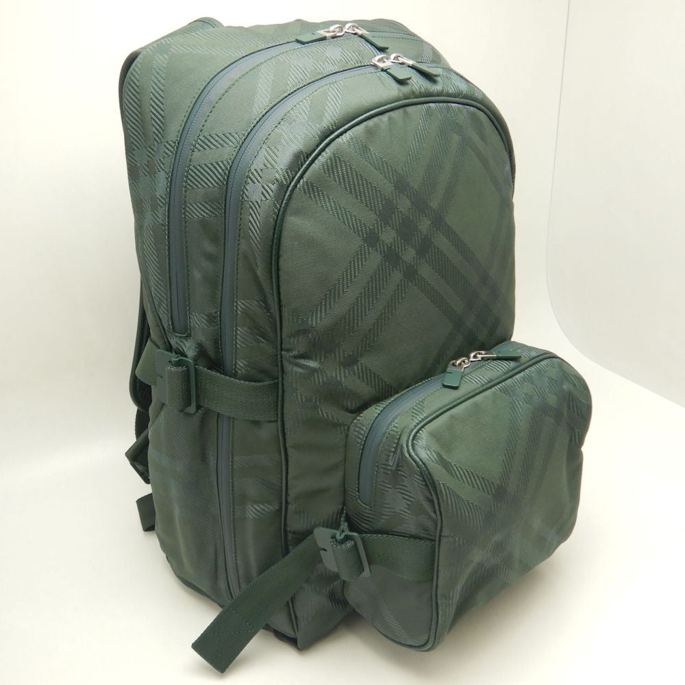 BURBERRY バーバリー 8080841 リュック・バックパック チェックジャカード ナイロン VINE/252742【中古】
