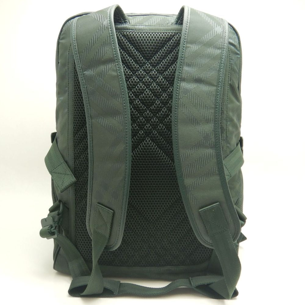 BURBERRY バーバリー 8080841 リュック・バックパック チェックジャカード ナイロン VINE/252742【中古】