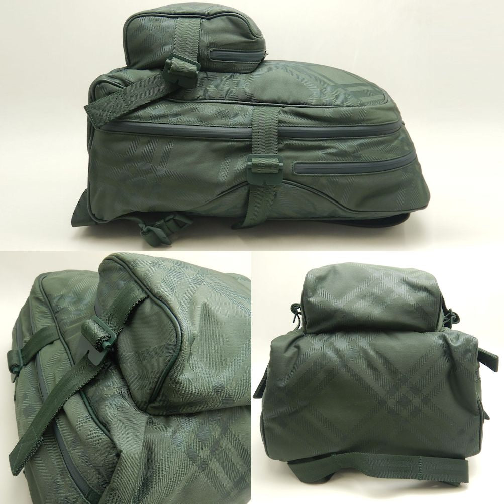 BURBERRY バーバリー 8080841 リュック・バックパック チェックジャカード ナイロン VINE/252742【中古】