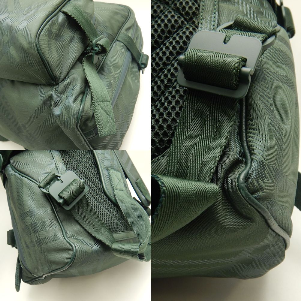 BURBERRY バーバリー 8080841 リュック・バックパック チェックジャカード ナイロン VINE/252742【中古】