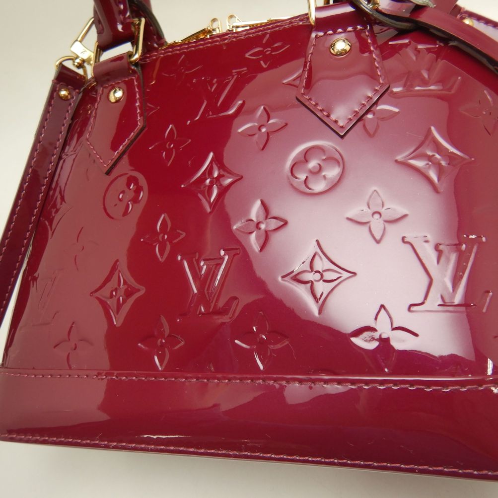 LOUIS VUITTON ルイヴィトン ヴェルニ アルマBB M50565 ハンドバッグ マゼンタ/252794【中古】