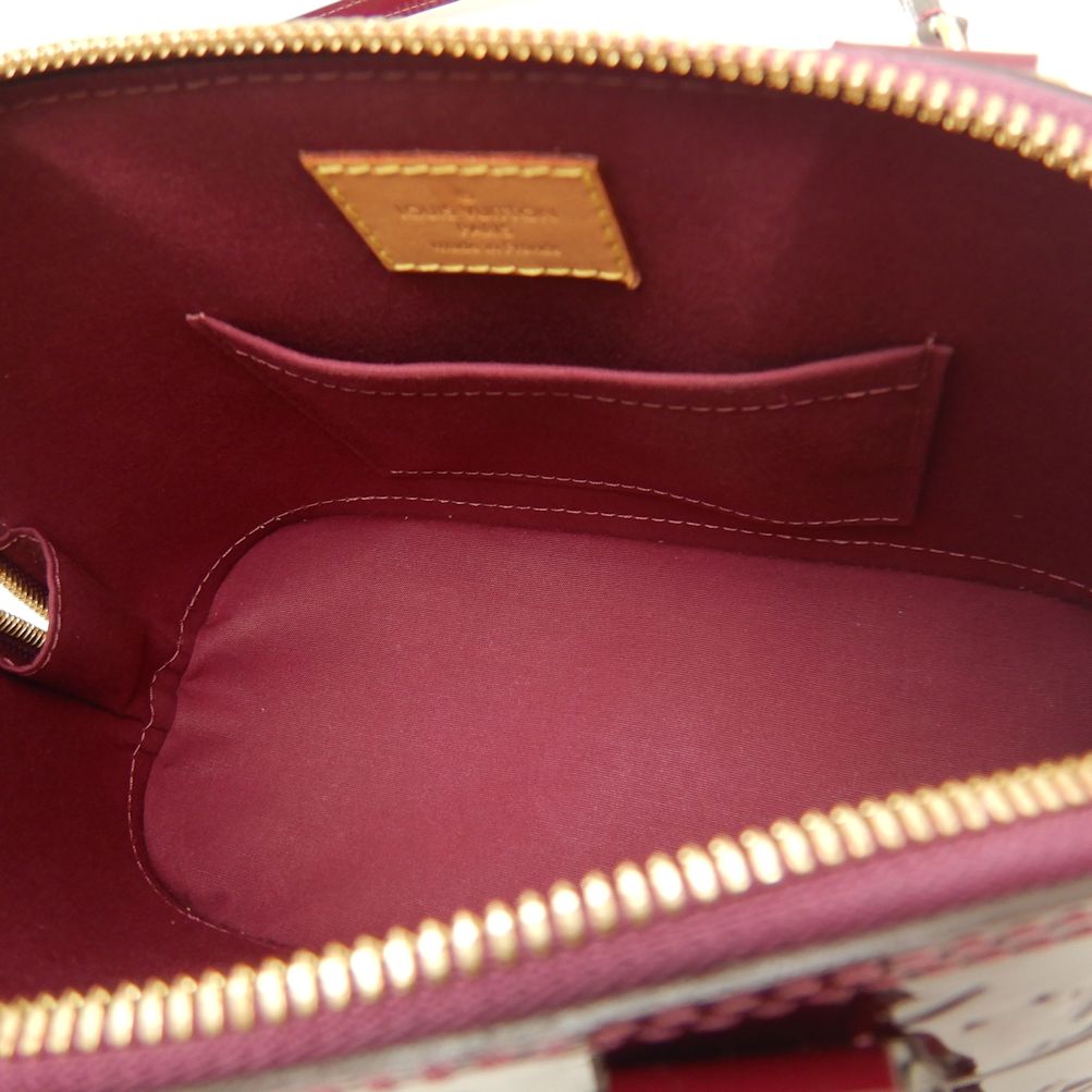 LOUIS VUITTON ルイヴィトン ヴェルニ アルマBB M50565 ハンドバッグ マゼンタ/252794【中古】