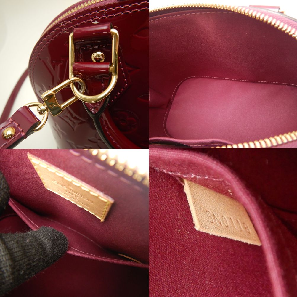 LOUIS VUITTON ルイヴィトン ヴェルニ アルマBB M50565 ハンドバッグ マゼンタ/252794【中古】