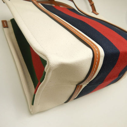 GUCCI グッチ スモールトート 727728 トートバッグ インターロッキングG 2WAY キャンバス アイボリー ブラウン/252921【中古】