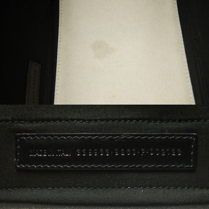 BALENCIAGA バレンシアガ ネイビ－カバスS 339933 トートバッグ キャンバスxレザー アイボリー ブラック/253003【中古】