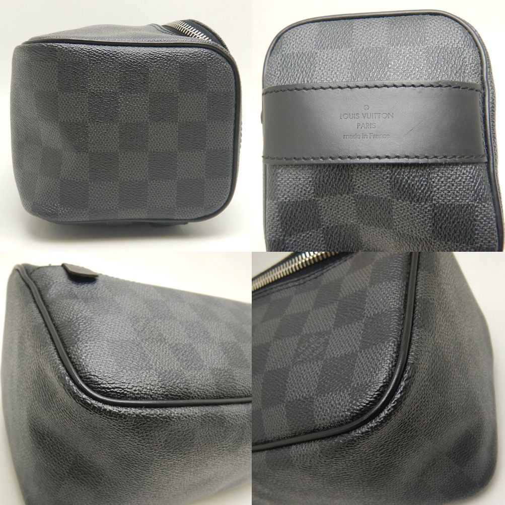 LOUIS VUITTON ルイヴィトン ダミエ グラフィット トラベルポーチ N47625 トワレポーチ グラフィット/253051【中古】
