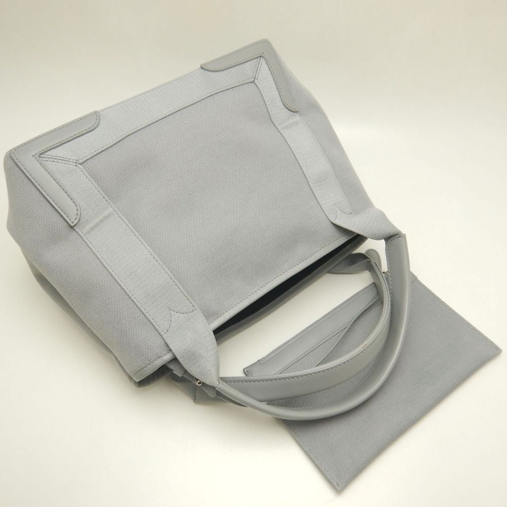 BALENCIAGA バレンシアガ カバス 339933 ハンドバッグ キャンバスxレザー グレー レディース /253063【中古】
