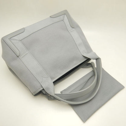BALENCIAGA バレンシアガ カバス 339933 ハンドバッグ キャンバスxレザー グレー レディース /253063【中古】