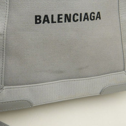 BALENCIAGA バレンシアガ カバス 339933 ハンドバッグ キャンバスxレザー グレー レディース /253063【中古】