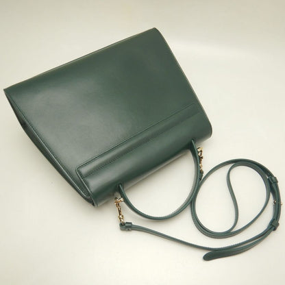 Salvatore Ferragamo サルヴァトーレフェラガモ ガンチーニ 2WAY 21 H720 ハンドバッグ カーフ グリーン レディース /253194【中古】
