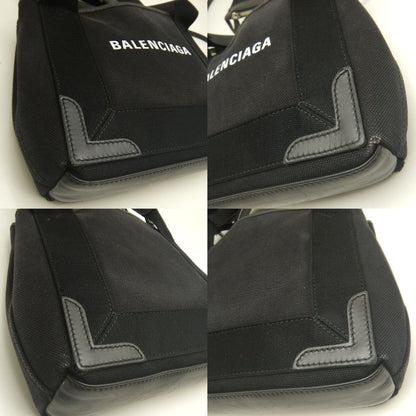 BALENCIAGA バレンシアガ カバスXS 2WAY 390346 トートバッグ キャンバスxレザー ブラック レディース /253200【中古】