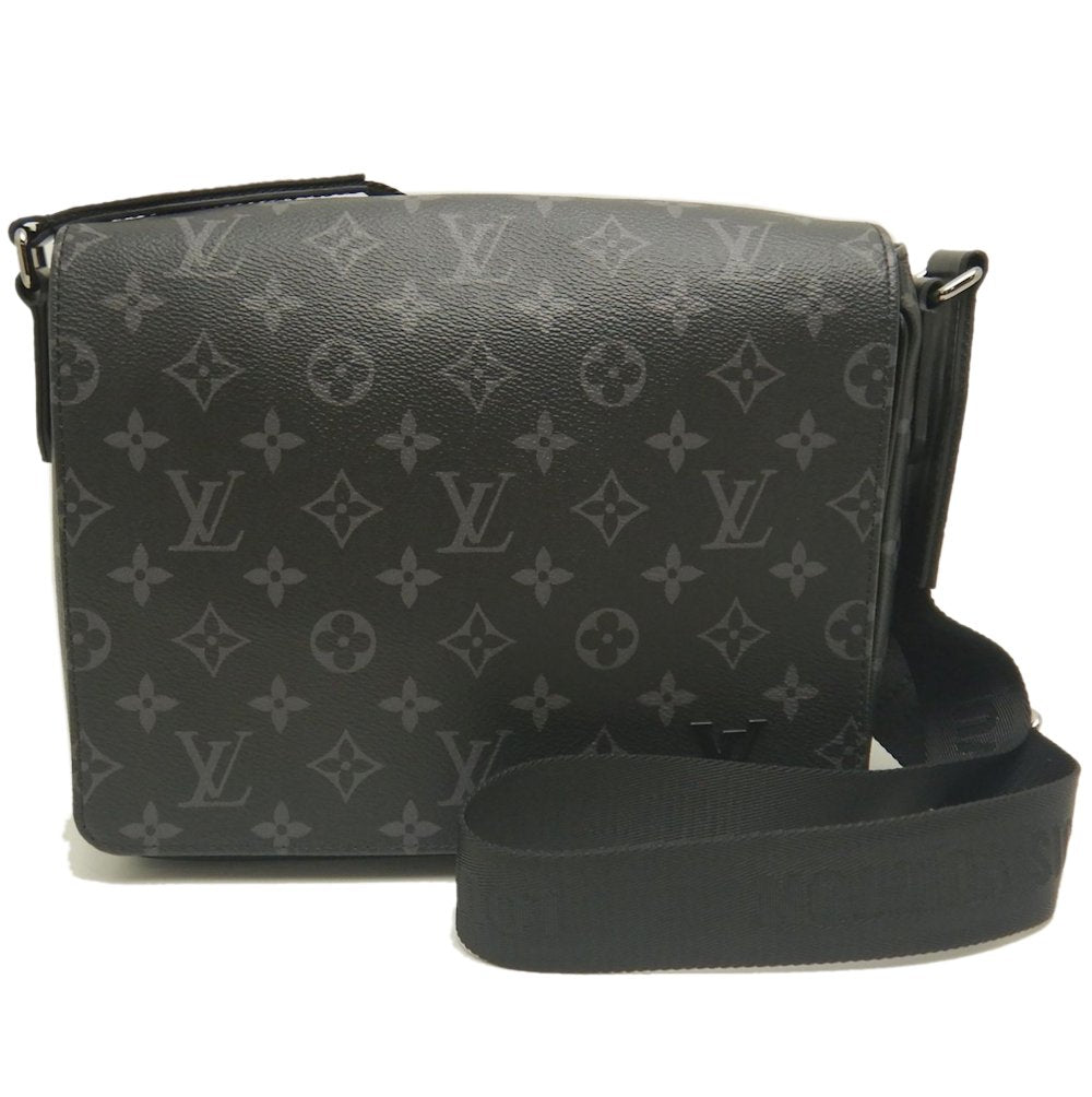 LOUIS VUITTON ルイヴィトン モノグラムエクリプス ディストリクトPM NV3 M46255 ショルダーバッグ ノワール レディース /253202【中古】