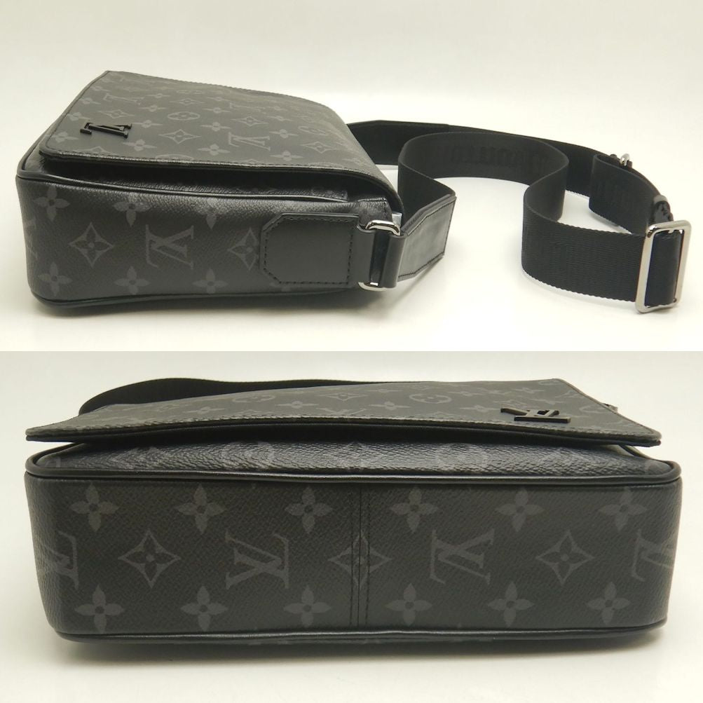 LOUIS VUITTON ルイヴィトン モノグラムエクリプス ディストリクトPM NV3 M46255 ショルダーバッグ ノワール レディース /253202【中古】