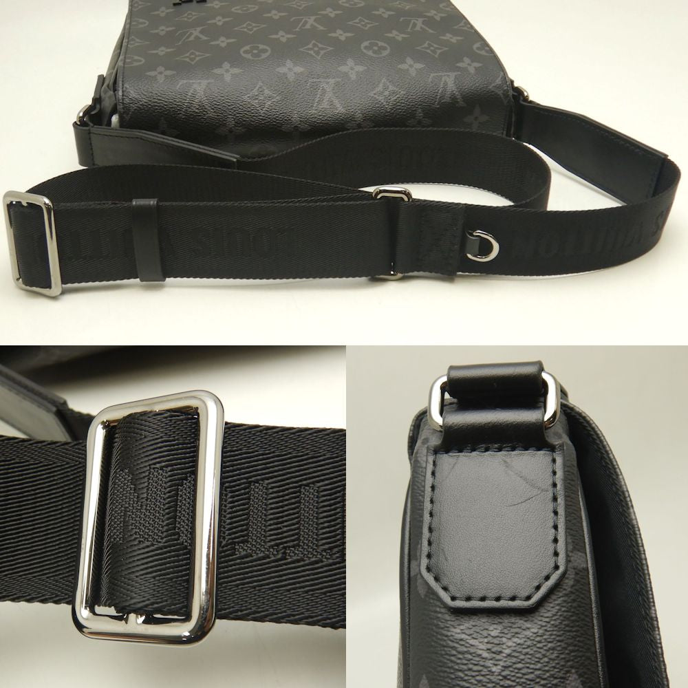 LOUIS VUITTON ルイヴィトン モノグラムエクリプス ディストリクトPM NV3 M46255 ショルダーバッグ ノワール レディース /253202【中古】