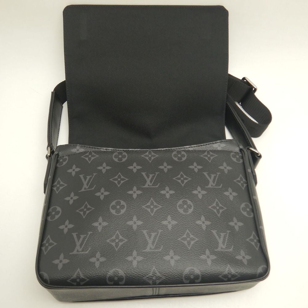 LOUIS VUITTON ルイヴィトン モノグラムエクリプス ディストリクトPM NV3 M46255 ショルダーバッグ ノワール レディース /253202【中古】