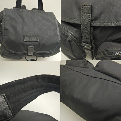 GUCCI グッチ 510343 リュック・バックパック ナイロン ブラック アウトレット レディース /253321【中古】