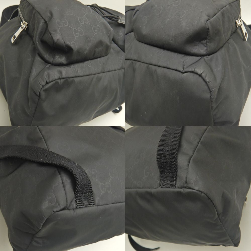 GUCCI グッチ 510343 リュック・バックパック ナイロン ブラック アウトレット レディース /253321【中古】