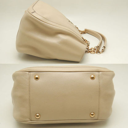 Salvatore Ferragamo サルヴァトーレフェラガモ AU-21B992 ハンドバッグ レザー ベージュ レディース /253387【中古】