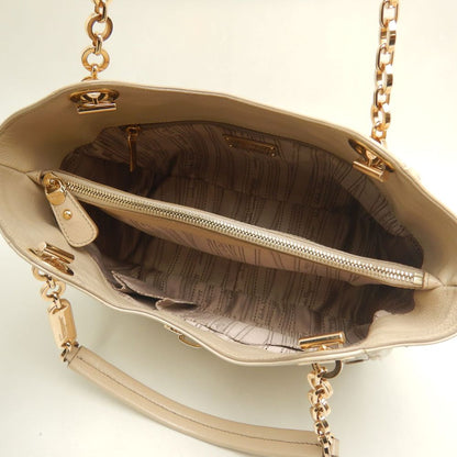 Salvatore Ferragamo サルヴァトーレフェラガモ AU-21B992 ハンドバッグ レザー ベージュ レディース /253387【中古】