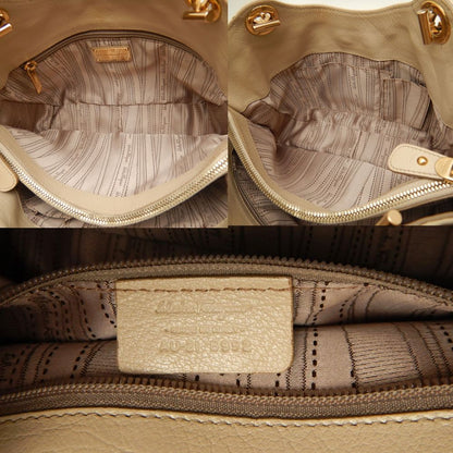 Salvatore Ferragamo サルヴァトーレフェラガモ AU-21B992 ハンドバッグ レザー ベージュ レディース /253387【中古】