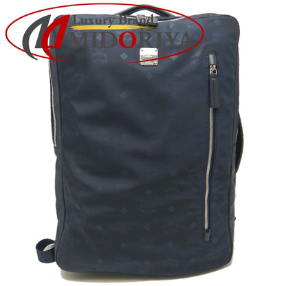 MCM エムシーエム ヴィセトス MUK8ADT78VA001 3WAY リュック・バックパック ナイロン ネイビー メンズ /253421【中古】