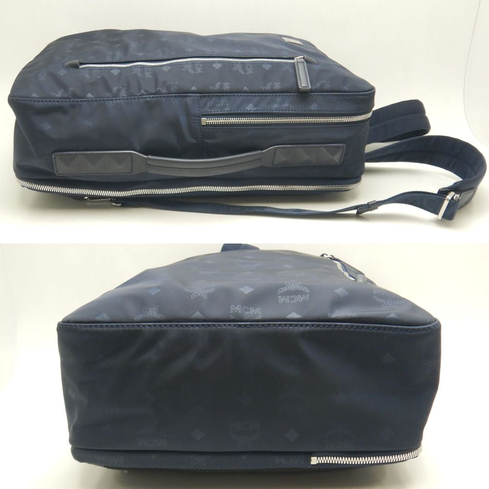 MCM エムシーエム ヴィセトス MUK8ADT78VA001 3WAY リュック・バックパック ナイロン ネイビー メンズ /253421【中古】