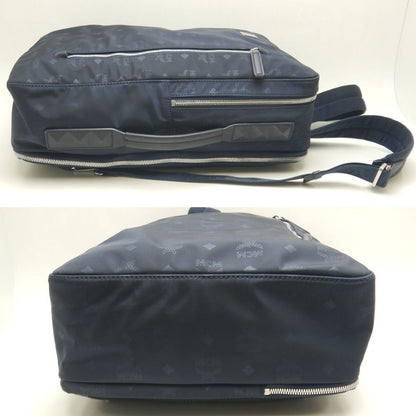 MCM エムシーエム ヴィセトス MUK8ADT78VA001 3WAY リュック・バックパック ナイロン ネイビー メンズ /253421【中古】
