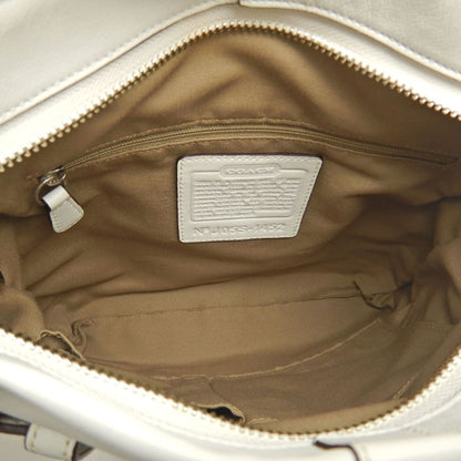 COACH コーチ ソフトダッフル 1452 ショルダーバッグ レザー ホワイト レディース /253477【中古】