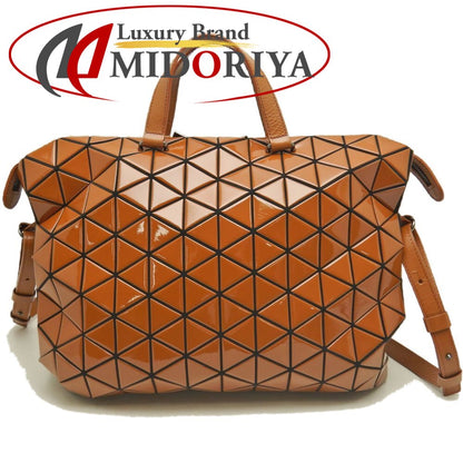 ISSEY MIYAKE イッセイミヤケ バオバオ 2WAY ハンドバッグ パテントレザー ブラウン レディース /253479【中古】