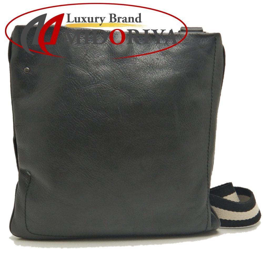 BALLY バリー トレインスポッティング TARRANT AYGE ショルダーバッグ レザー ブラック レディース /253482【中古】