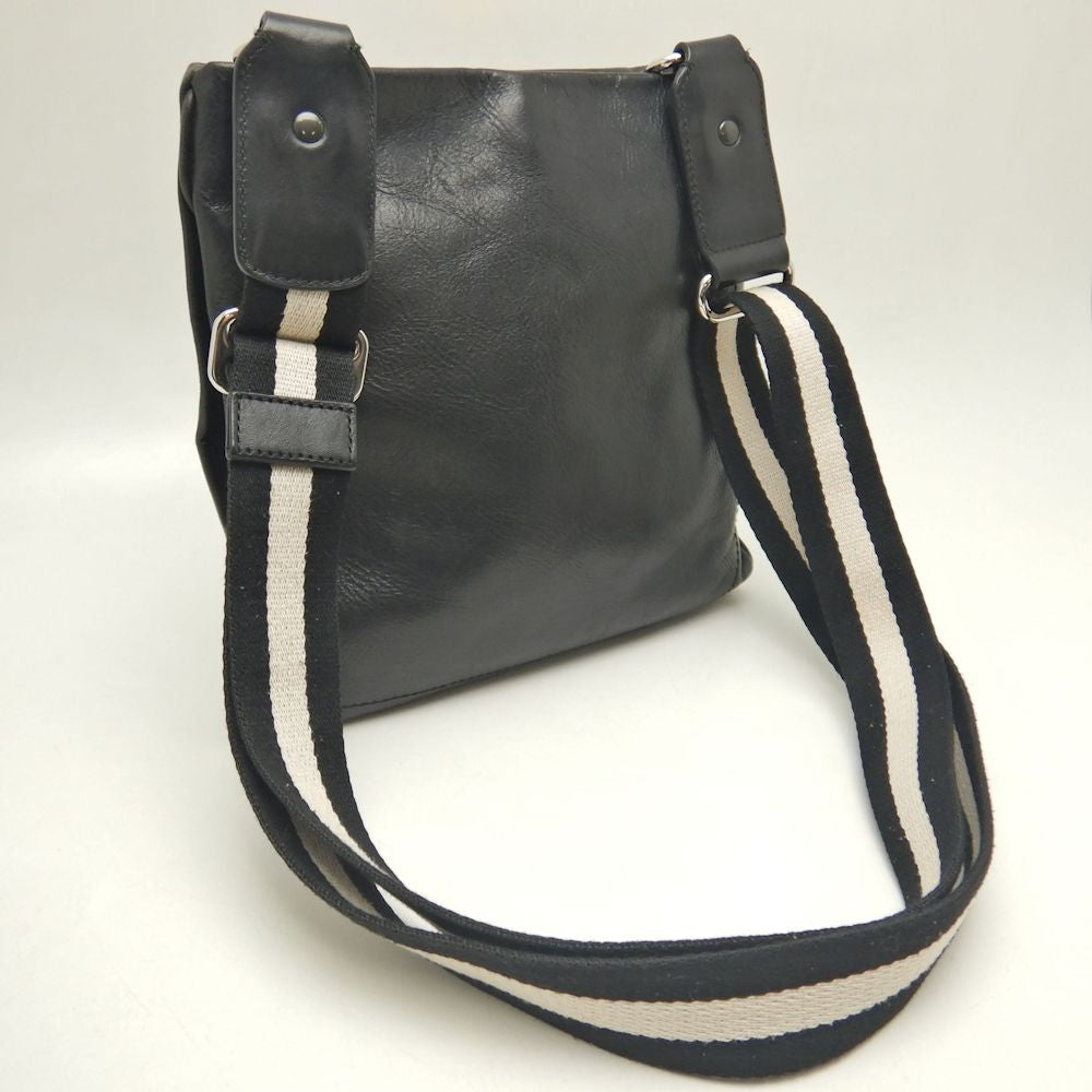 BALLY バリー トレインスポッティング TARRANT AYGE ショルダーバッグ レザー ブラック レディース /253482【中古】