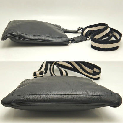 BALLY バリー トレインスポッティング TARRANT AYGE ショルダーバッグ レザー ブラック レディース /253482【中古】