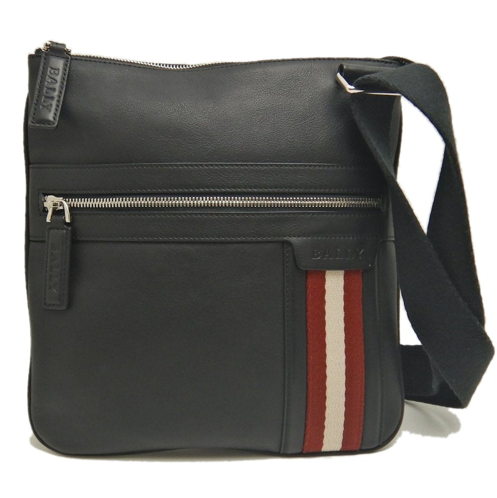BALLY バリー TUSON SM トレインスポッティング ショルダーバッグ レザー ブラック レディース /253498【中古】