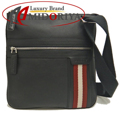 BALLY バリー TUSON SM トレインスポッティング ショルダーバッグ レザー ブラック レディース /253498【中古】