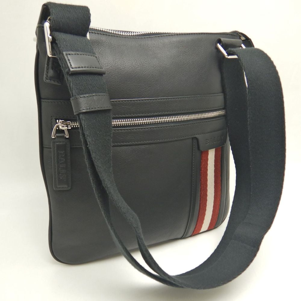 BALLY バリー TUSON SM トレインスポッティング ショルダーバッグ レザー ブラック レディース /253498【中古】