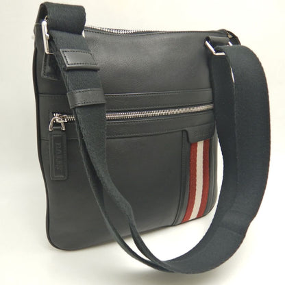 BALLY バリー TUSON SM トレインスポッティング ショルダーバッグ レザー ブラック レディース /253498【中古】