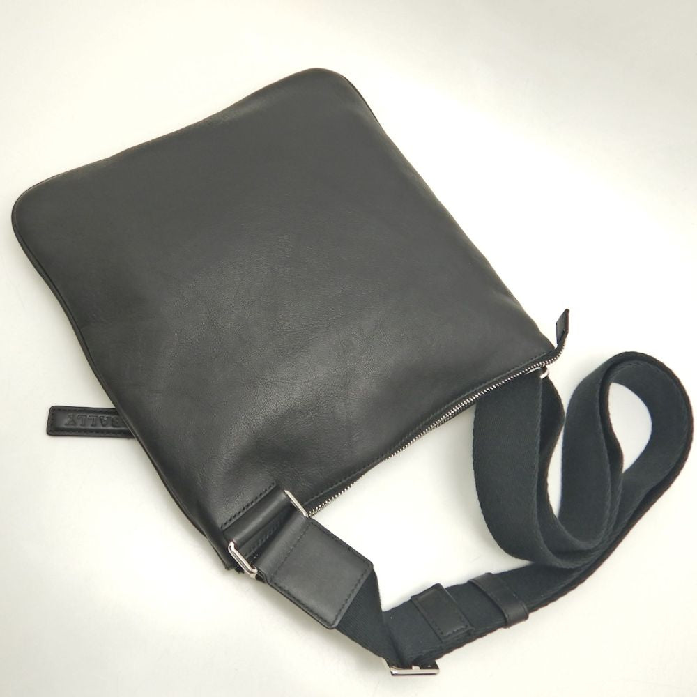 BALLY バリー TUSON SM トレインスポッティング ショルダーバッグ レザー ブラック レディース /253498【中古】