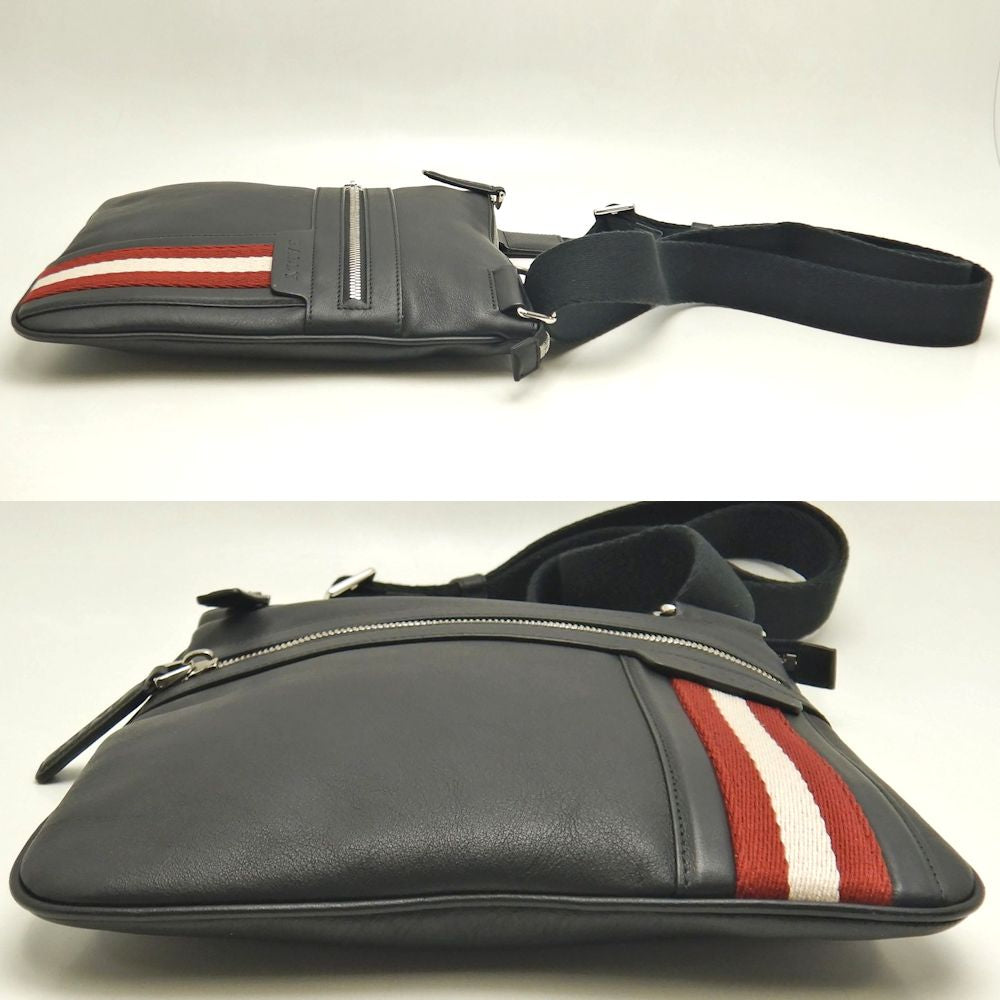 BALLY バリー TUSON SM トレインスポッティング ショルダーバッグ レザー ブラック レディース /253498【中古】