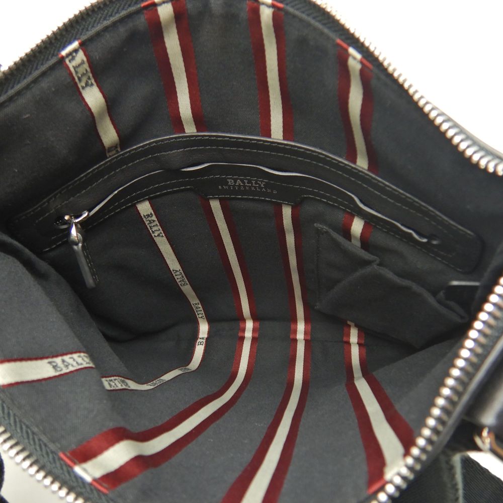 BALLY バリー TUSON SM トレインスポッティング ショルダーバッグ レザー ブラック レディース /253498【中古】