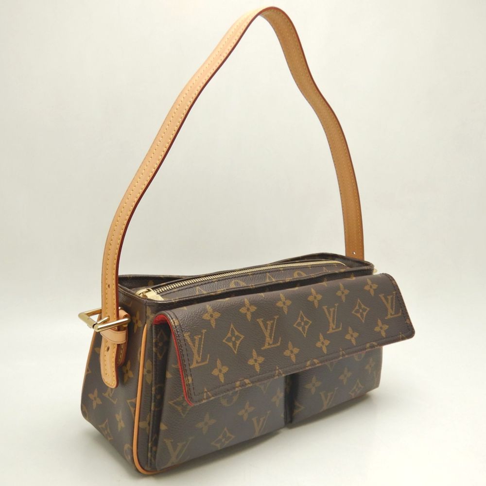 LOUIS VUITTON ルイヴィトン モノグラム ヴィバシテMM M51164 ショルダーバッグ ブラウン レディース /253509【中古】