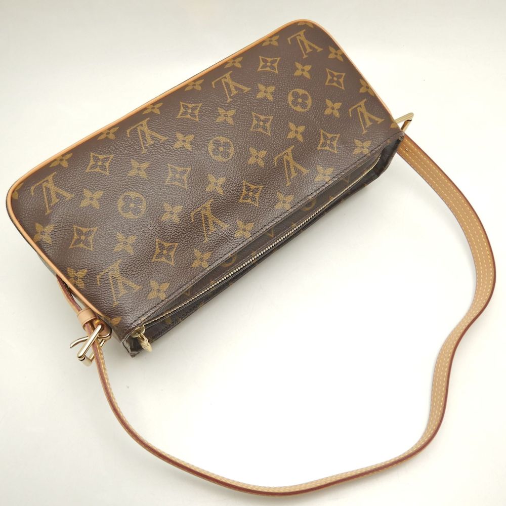LOUIS VUITTON ルイヴィトン モノグラム ヴィバシテMM M51164 ショルダーバッグ ブラウン レディース /253509【中古】