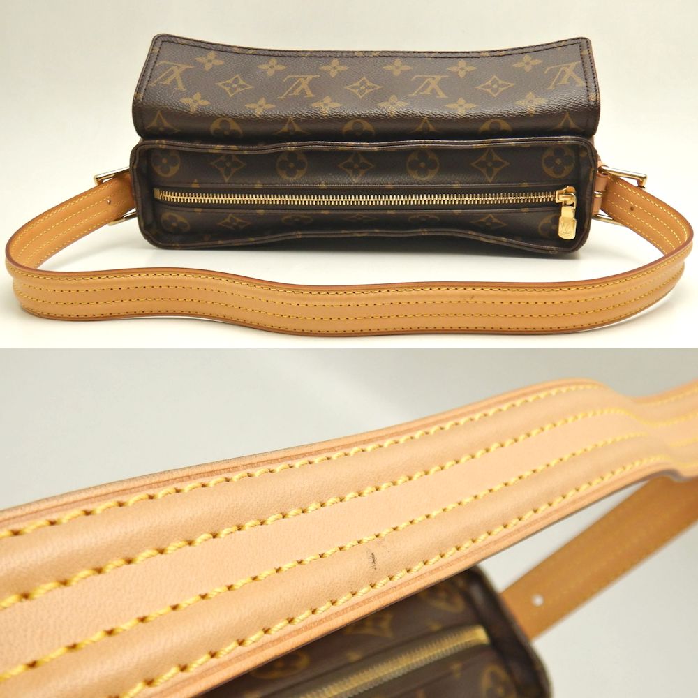 LOUIS VUITTON ルイヴィトン モノグラム ヴィバシテMM M51164 ショルダーバッグ ブラウン レディース /253509【中古】