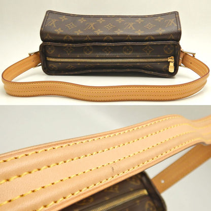 LOUIS VUITTON ルイヴィトン モノグラム ヴィバシテMM M51164 ショルダーバッグ ブラウン レディース /253509【中古】