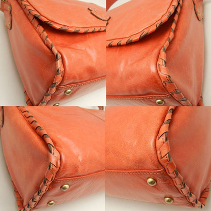 ANNA SUI アナスイ ショルダーバッグ レザー オレンジ レディース /253528【中古】