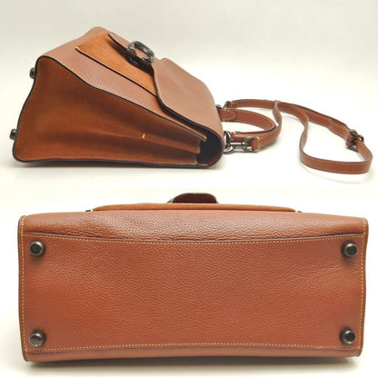 COACH コーチ タビートップハンドルバッグ 79354 ハンドバッグ レザーxスエード ブラウン アウトレット レディース /253583【中古】