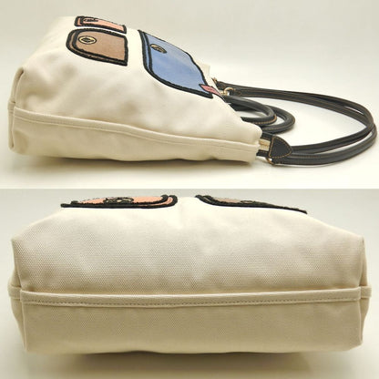 COACH コーチ トロンプルイユ プリント C6174 トートバッグ キャンバスxレザー アイボリー マルチ レディース /253585【中古】