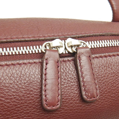PELLE BORSA ペレボルサ ミニボストンバッグ レザー ボルドー レディース /253592【中古】