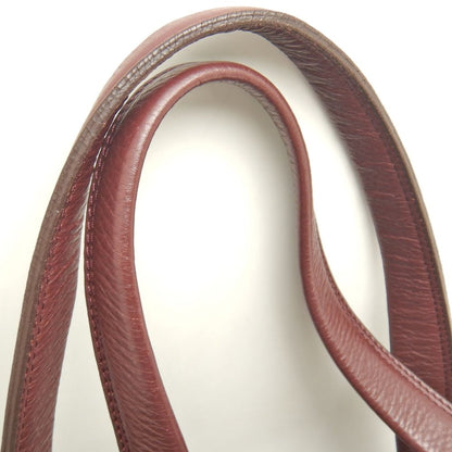 PELLE BORSA ペレボルサ ミニボストンバッグ レザー ボルドー レディース /253592【中古】